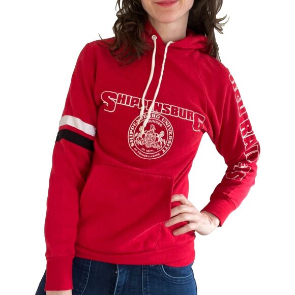 80s Shippensburg University Hoodie Sweatshirt XS/S Retro collegiate college - Picture 1 of 10